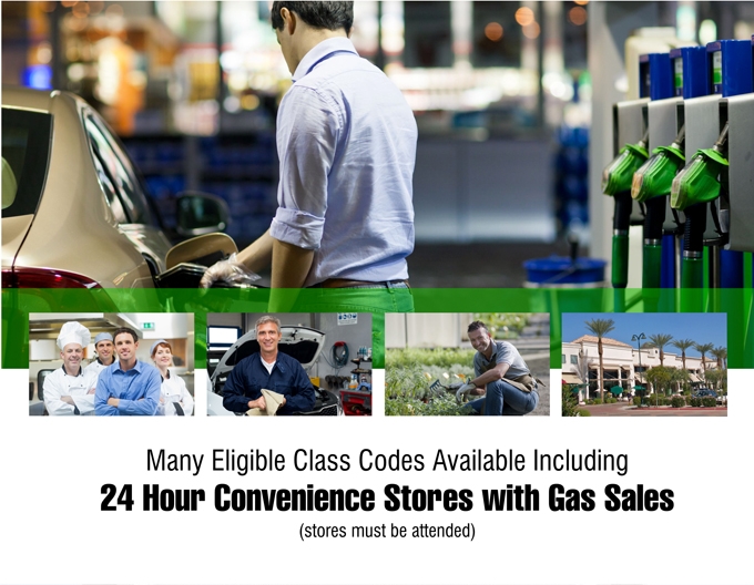 Many Eligible Class Codes Including 24 Hour Convenience Stores With Gas Sales